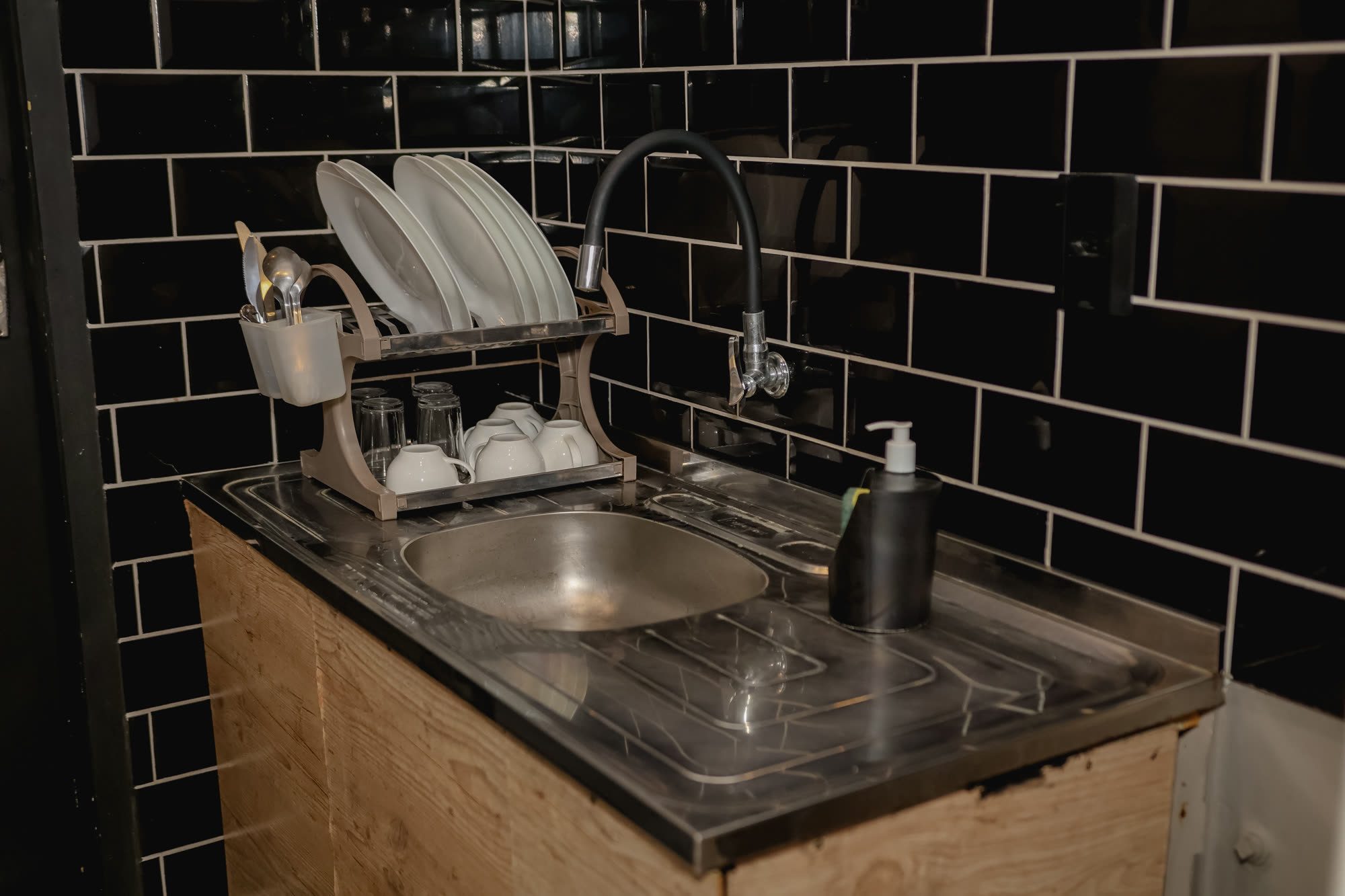 Cozinha compartilhada equipada
